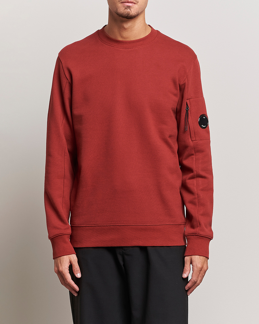 Herren | Pullover | C.P. Company | Diagonal Raised Fleece Lens Sweatshirt Wine