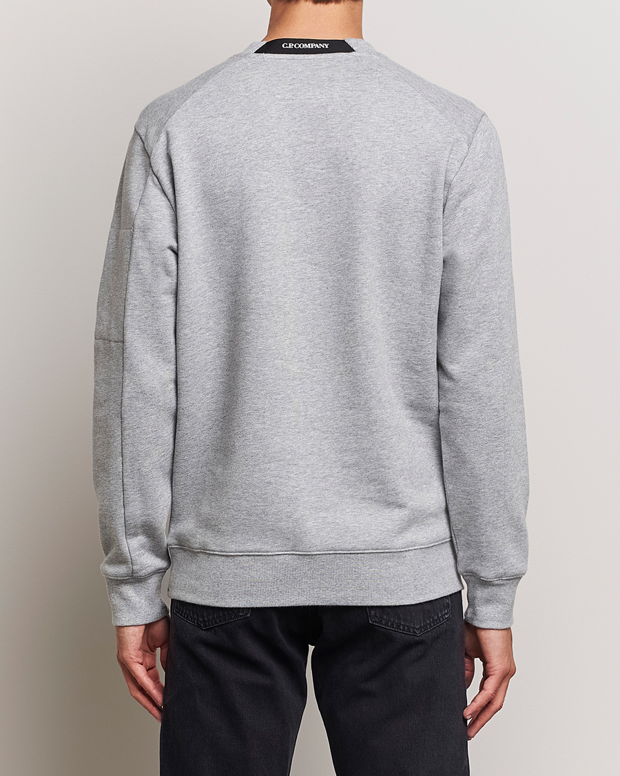 Herren | Pullover | C.P. Company | Diagonal Raised Fleece Lens Sweatshirt Grey Melange