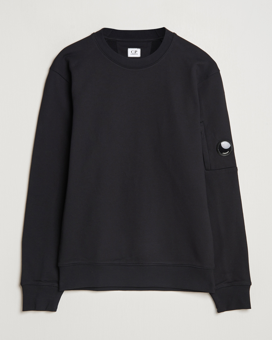 Herren | Pullover | C.P. Company | Diagonal Raised Fleece Lens Sweatshirt Black