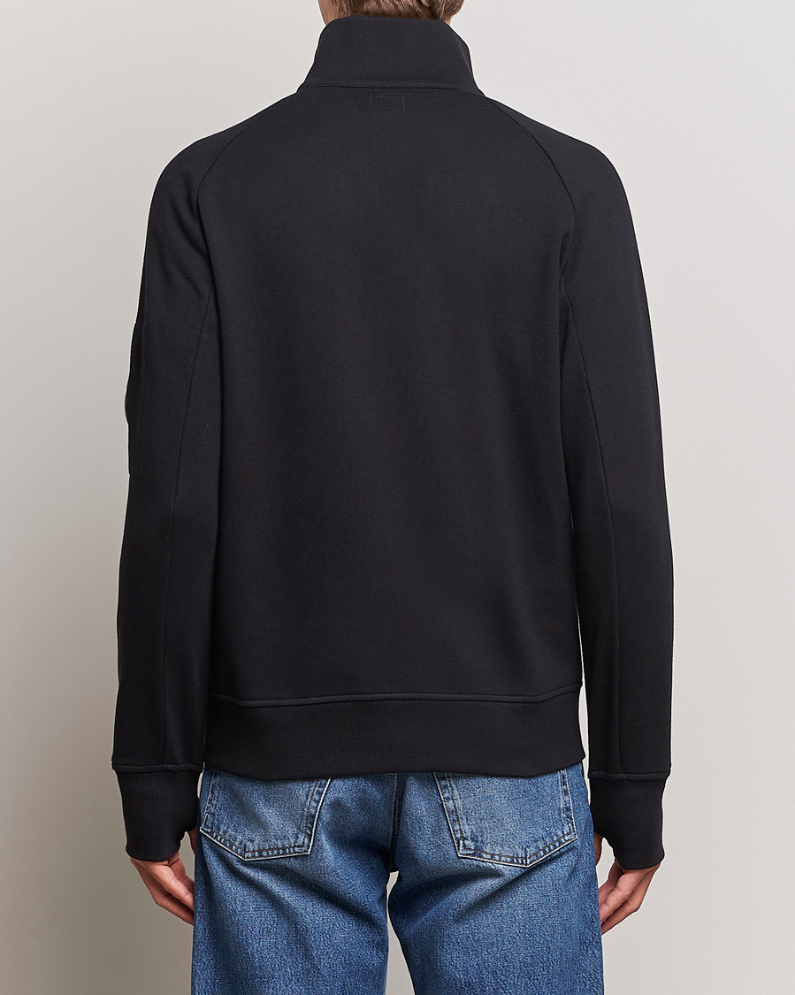 Herren | Pullover | C.P. Company | Diagonal Raised Fleece Full Zip Lens Sweatshirt Black