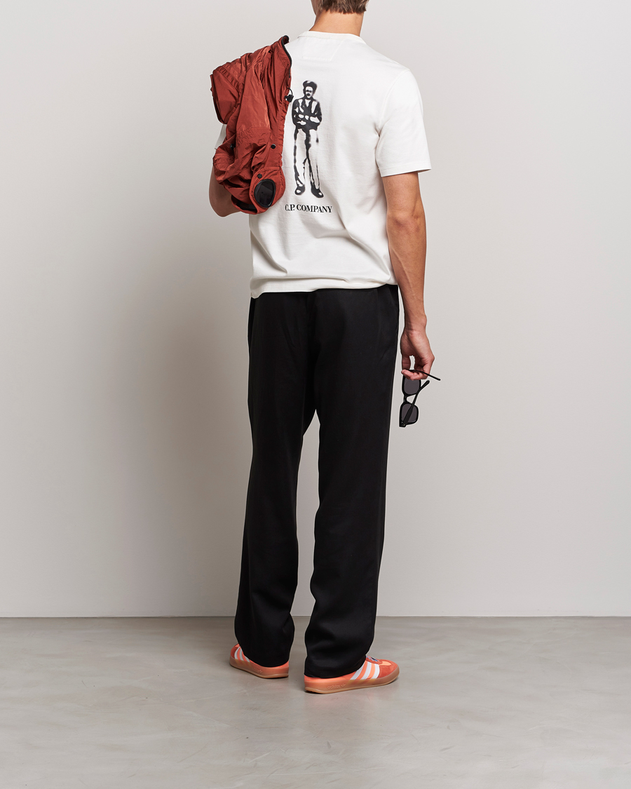 Herren | T-Shirts | C.P. Company | Mercerized Jersey Logo T-Shirt White