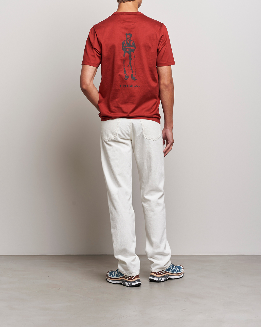 Herren | T-Shirts | C.P. Company | Mercerized Jersey Logo T-Shirt Wine