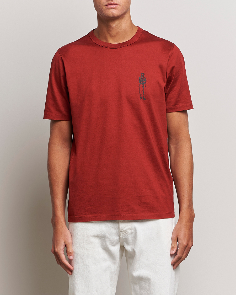 Herren | T-Shirts | C.P. Company | Mercerized Jersey Logo T-Shirt Wine
