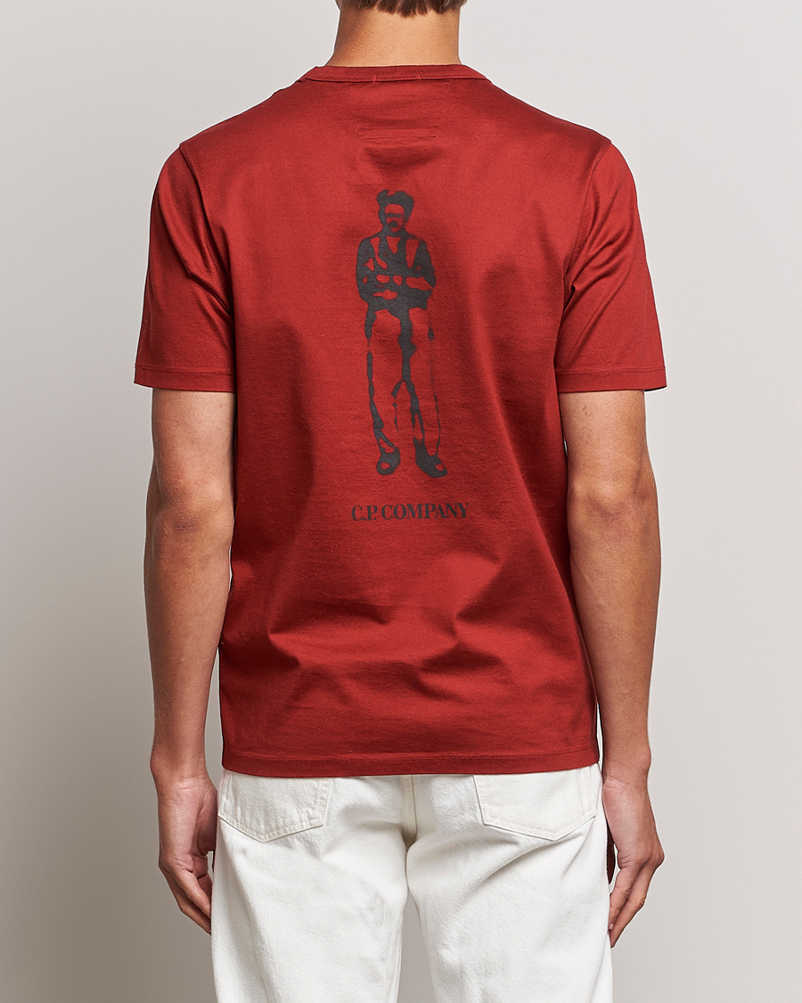 Herren | T-Shirts | C.P. Company | Mercerized Jersey Logo T-Shirt Wine