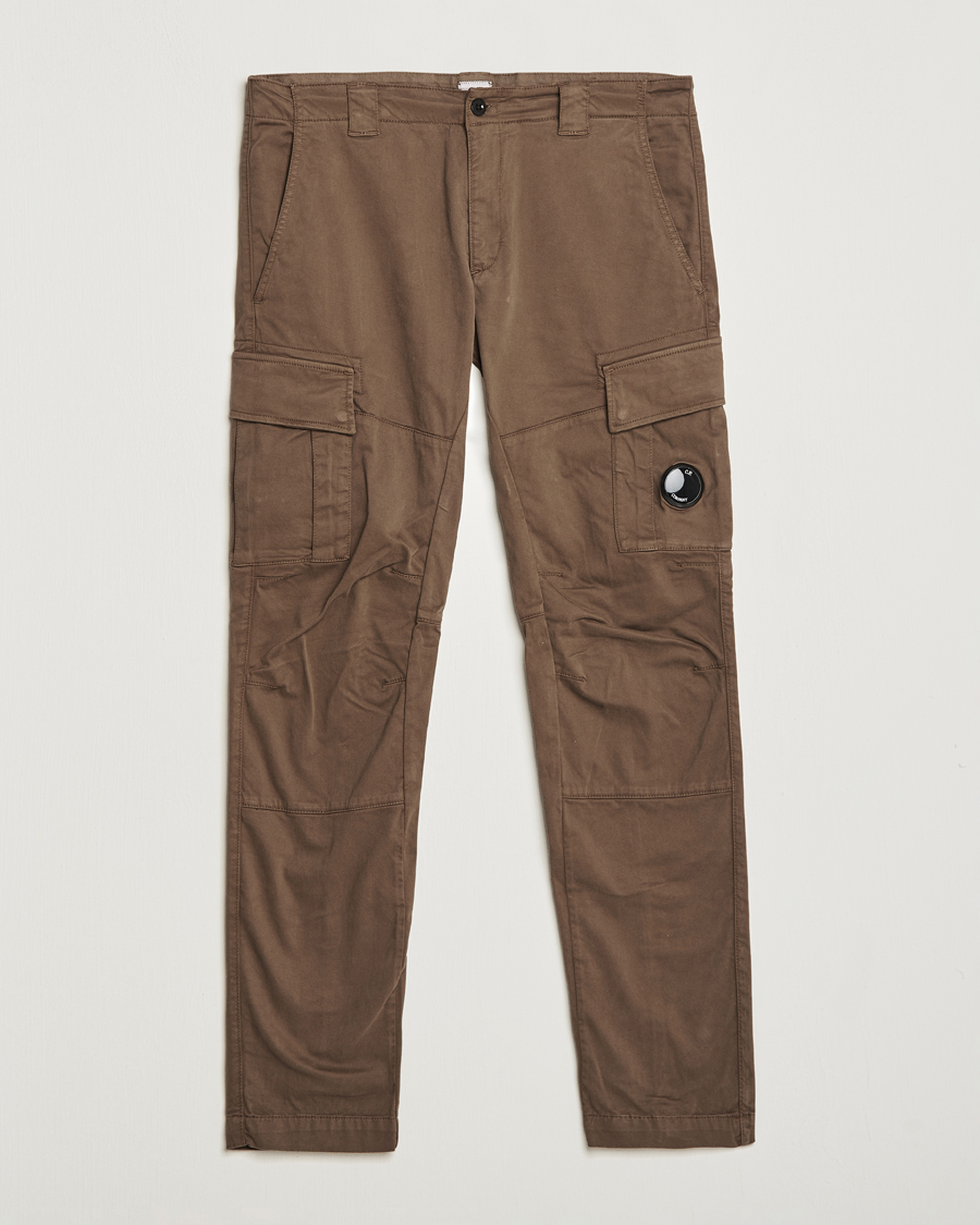 Herren | Hosen | C.P. Company | Stretch Satin Lens Cargo Pants Light Brown