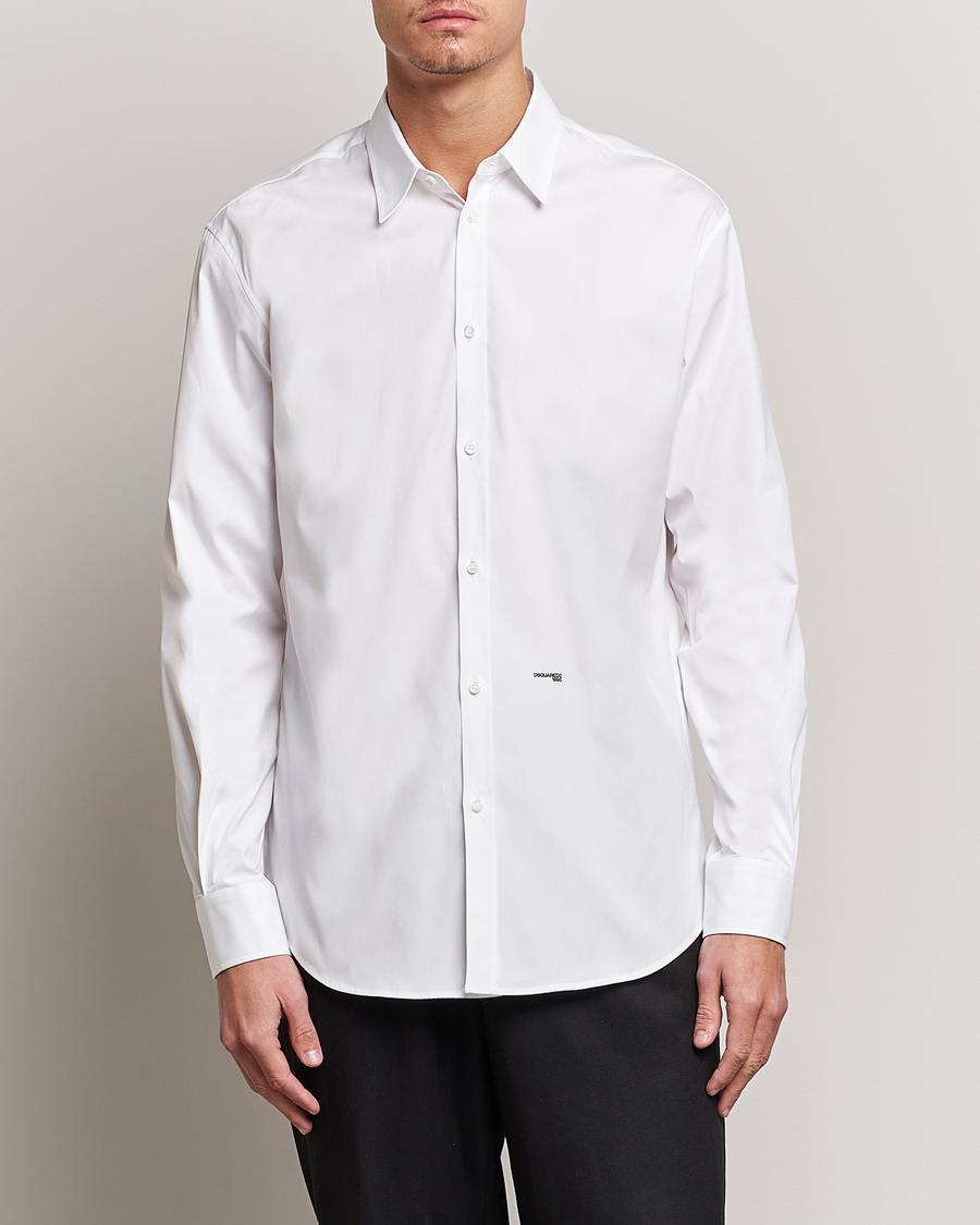 Herren | 60% sale | Dsquared2 | Relaxed Dan Poplin Shirt White