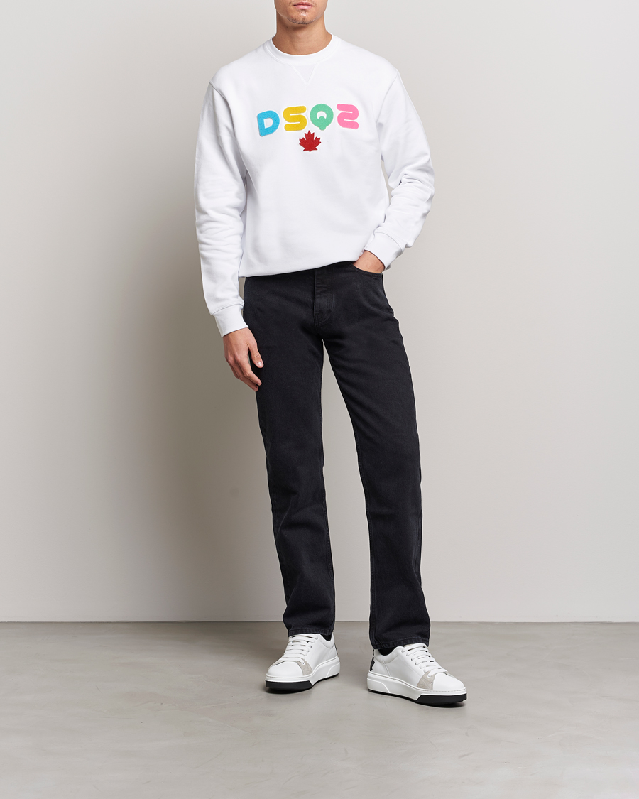 Herren | Pullover | Dsquared2 | Cool Fit Leaf Sweatshirt White