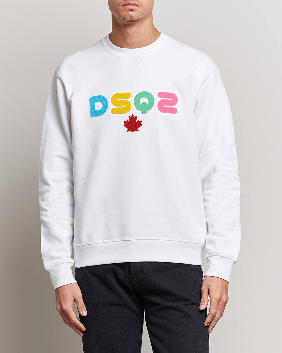 Herren | Pullover | Dsquared2 | Cool Fit Leaf Sweatshirt White