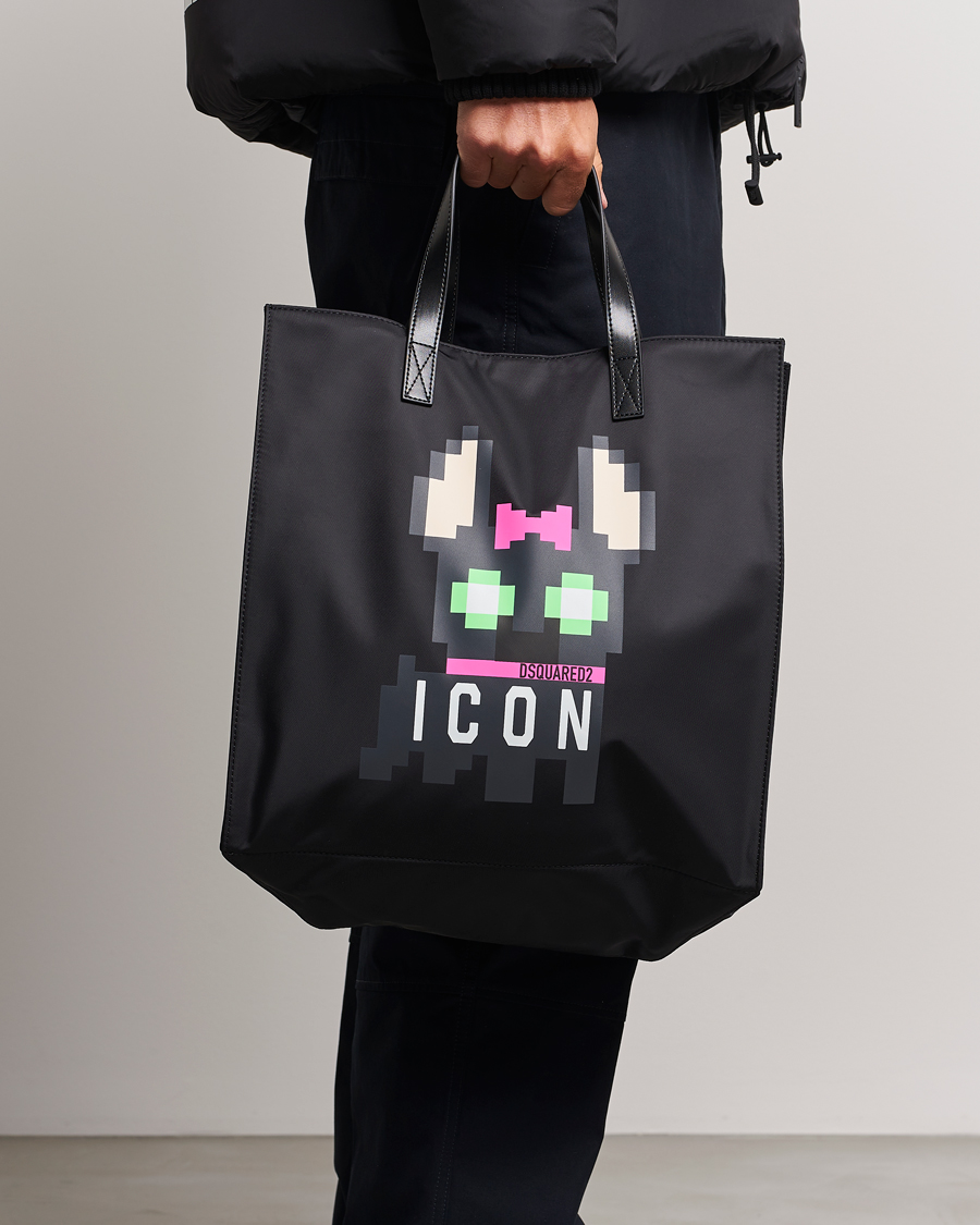 Herren | Dsquared2 Icon Mascotte Tote Bag Black | Dsquared2 | Icon Mascotte Tote Bag Black