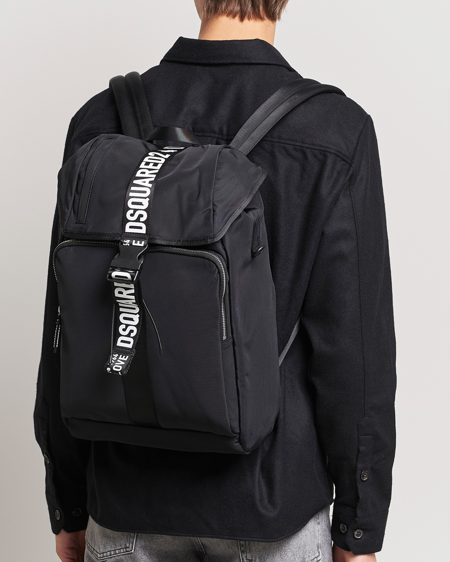 Herren | Dsquared2 Made With Love Backpack Black | Dsquared2 | Made With Love Backpack Black