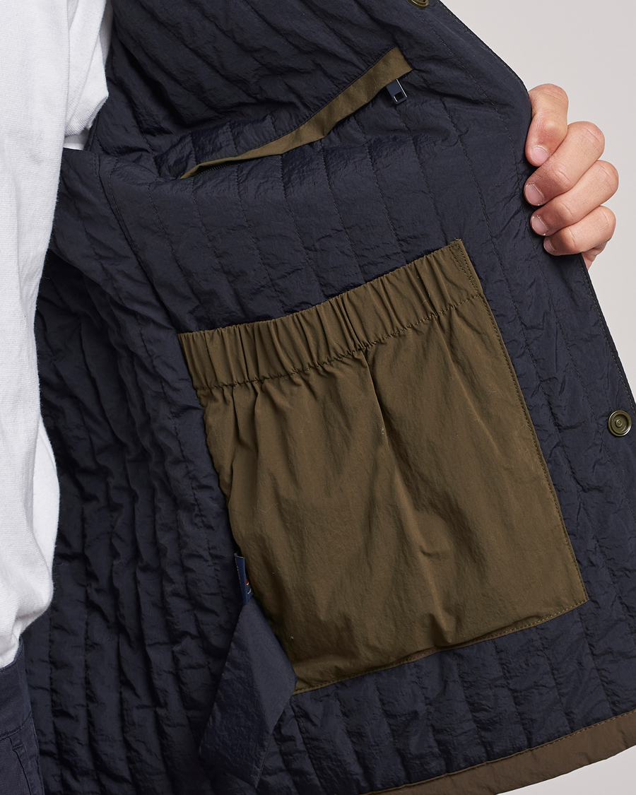 Herren | Jacken | Aeronautica Militare | Light Padded Pocket Shirt Jacket Off Green