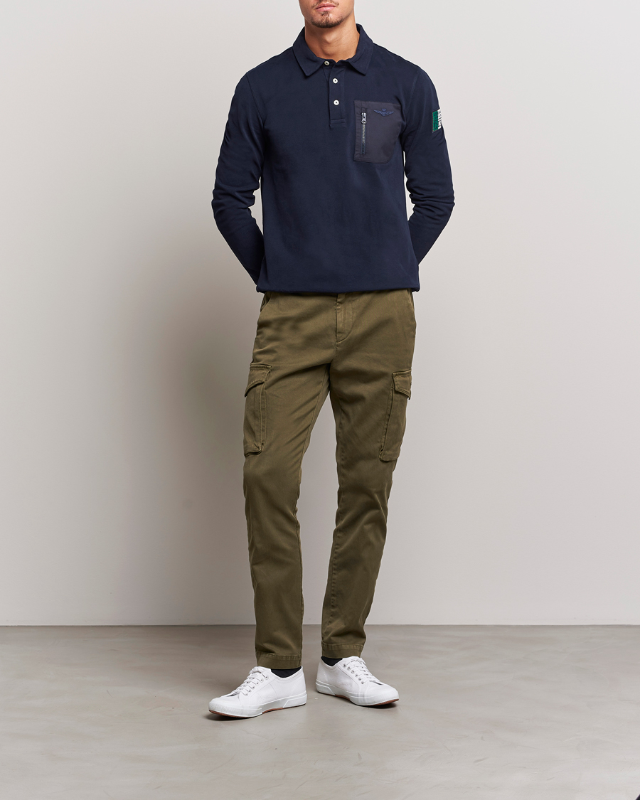 Herren | Hosen | Aeronautica Militare | Cotton Cargo Pants Off Green