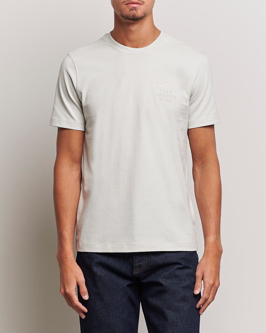 Herren | T-Shirts | Aeronautica Militare | TS2129 Crew Neck T-Shirt Ice Palace