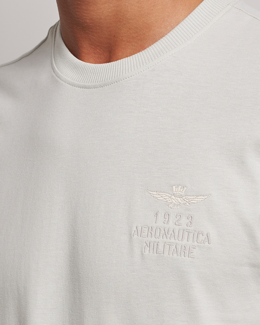 Herren | T-Shirts | Aeronautica Militare | TS2129 Crew Neck T-Shirt Ice Palace