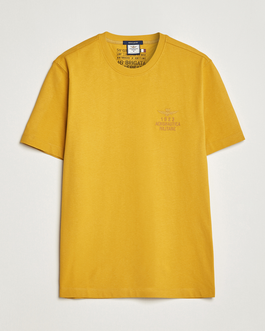 Herren | T-Shirts | Aeronautica Militare | TS2129 Crew Neck T-Shirt Yellow
