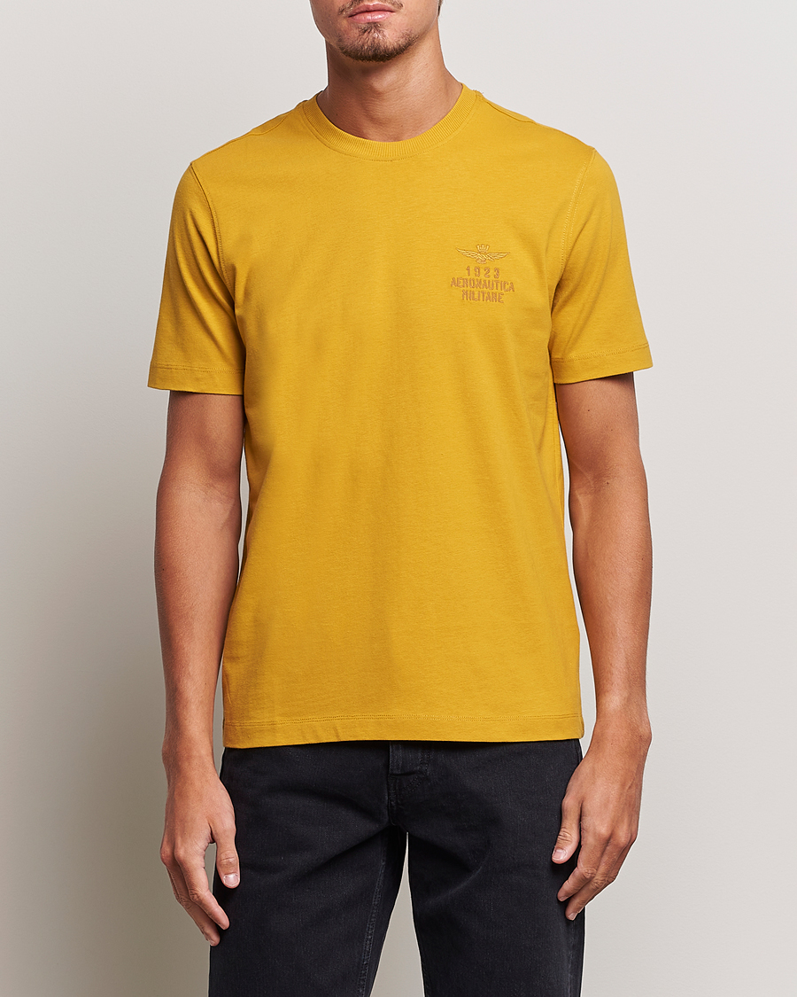 Herren | T-Shirts | Aeronautica Militare | TS2129 Crew Neck T-Shirt Yellow