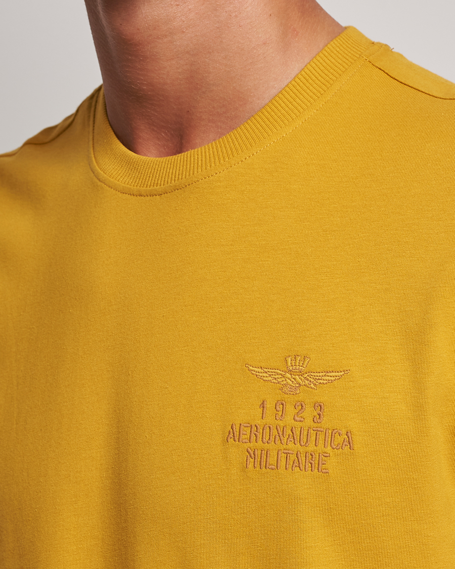 Herren | T-Shirts | Aeronautica Militare | TS2129 Crew Neck T-Shirt Yellow