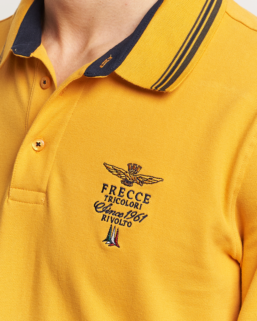 Herren | Pullover | Aeronautica Militare | Long Sleeve Polo Dark Yellow