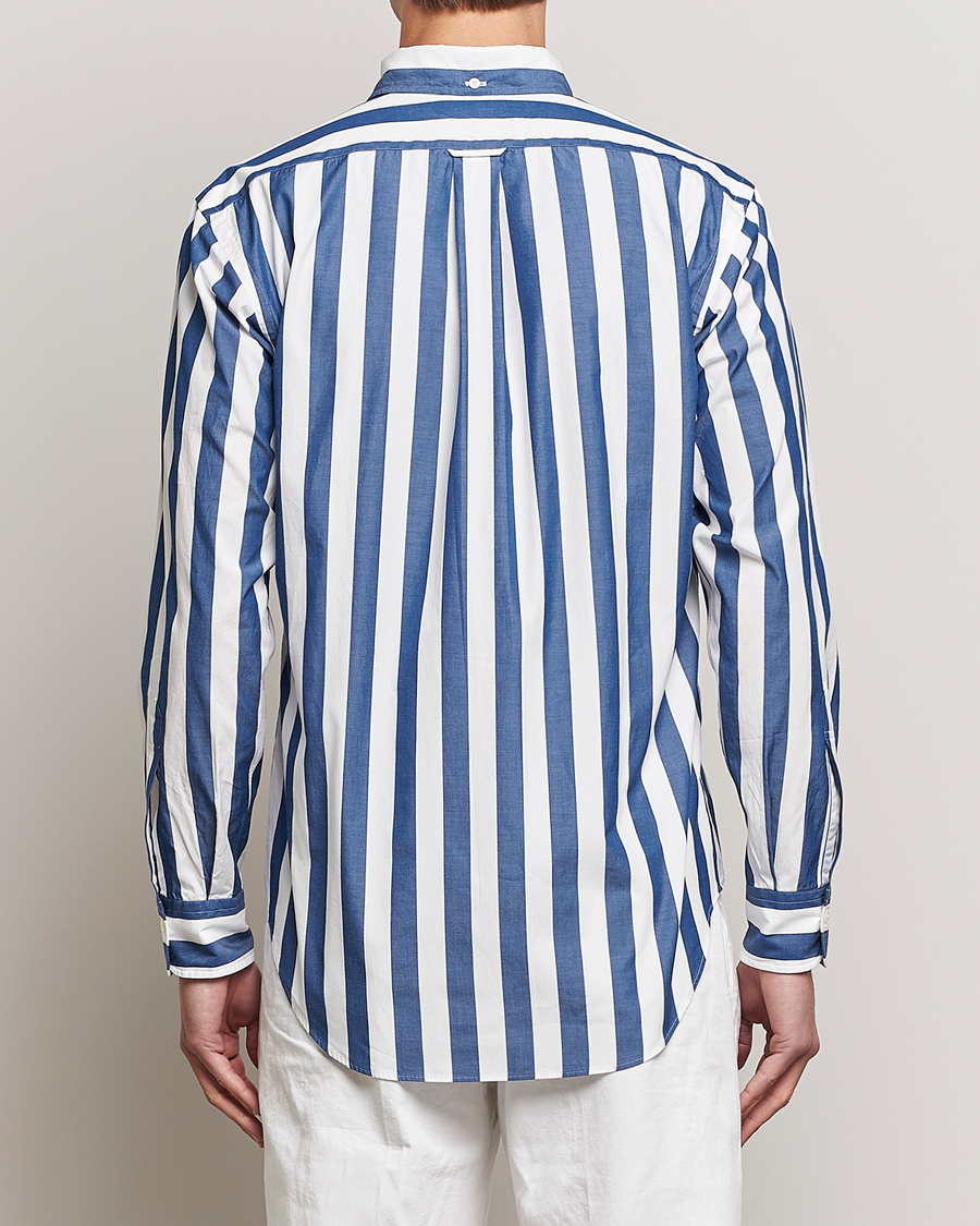 Herren | Hemden | Kamakura Shirts | Vintage Ivy Button Down Shirt Blue Stripe