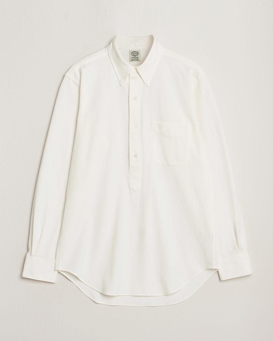 Herren | Hemden | Kamakura Shirts | Vintage Ivy Knit Popover Shirt Off White