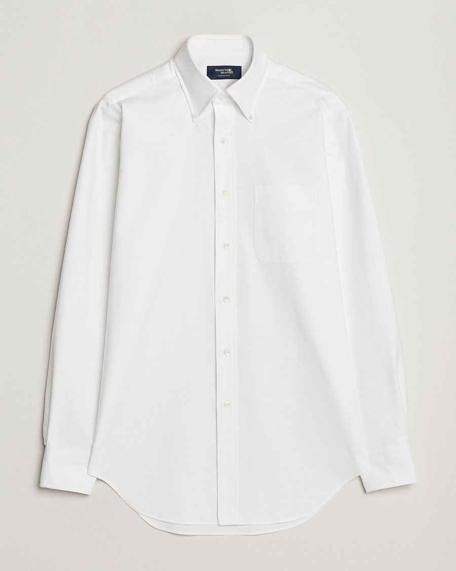 Herren | Hemden | Kamakura Shirts | Slim Fit Oxford BD Shirt White