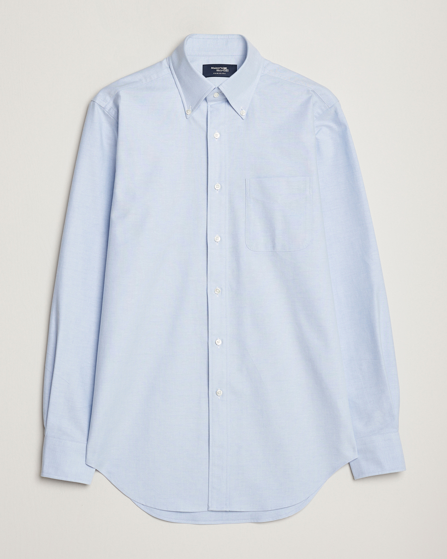 Herren | Hemden | Kamakura Shirts | Slim Fit Oxford BD Shirt Light Blue