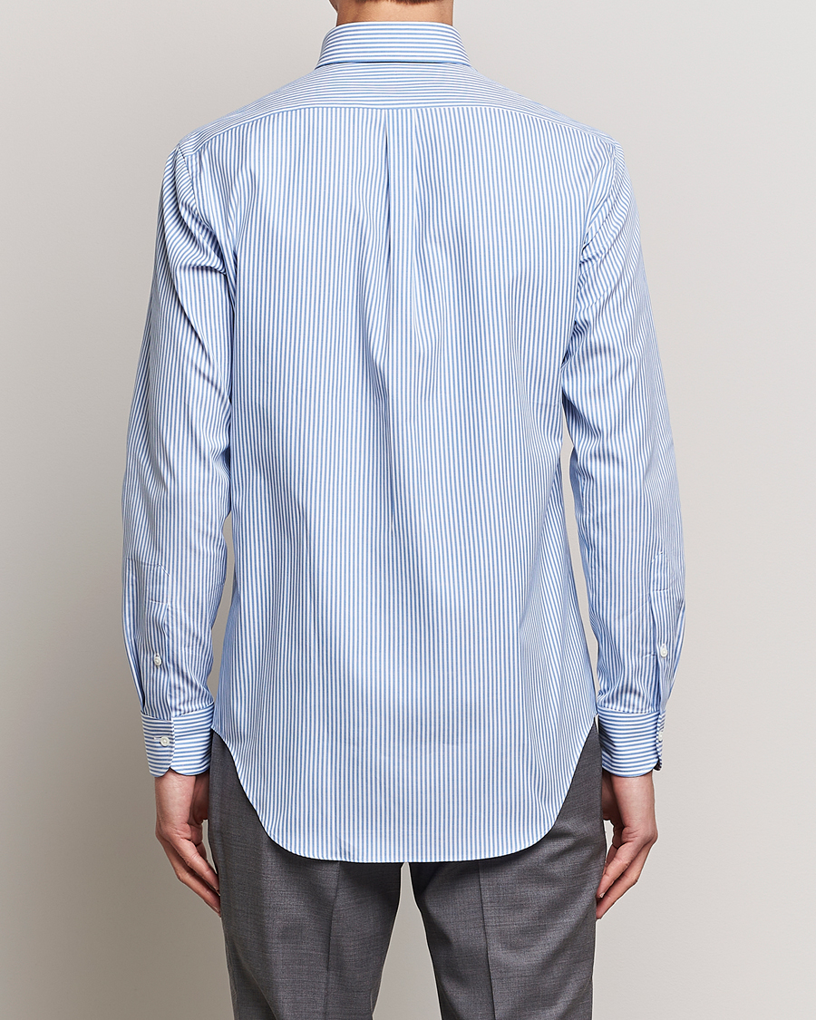 Herren | Hemden | Kamakura Shirts | Slim Fit Oxford BD Shirt Blue Bengal Stripe