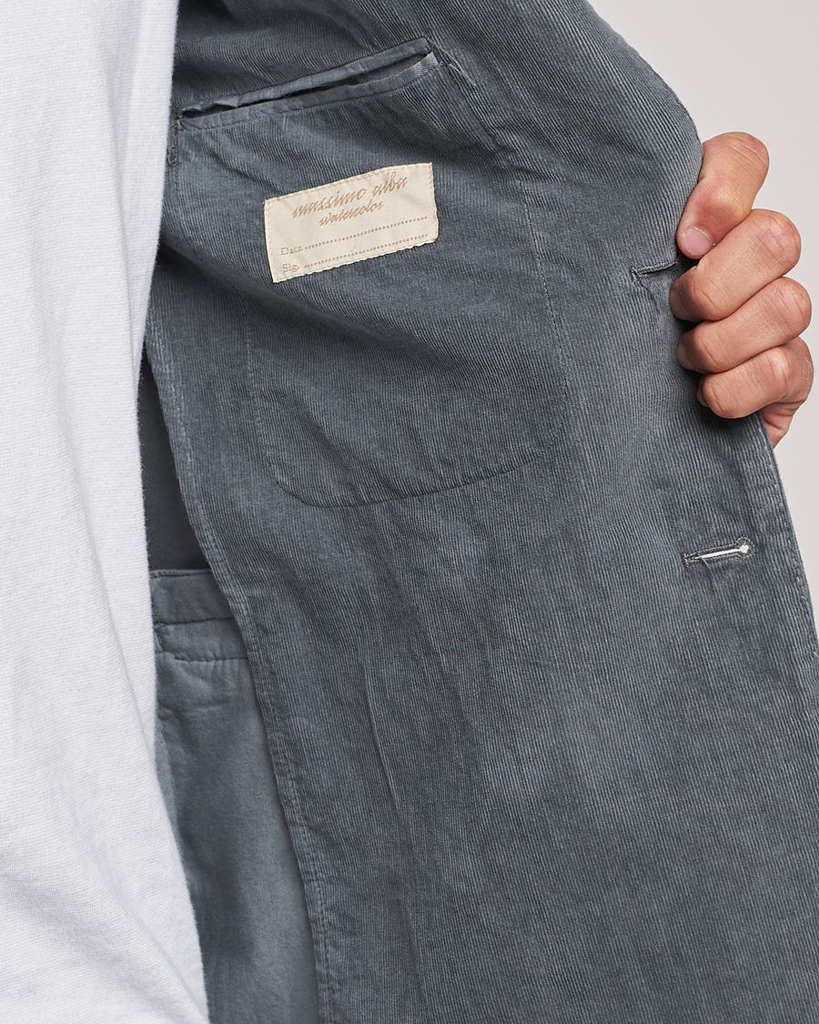Herren | Sakkos | Massimo Alba | Baby Corduroy Blazer Smoke