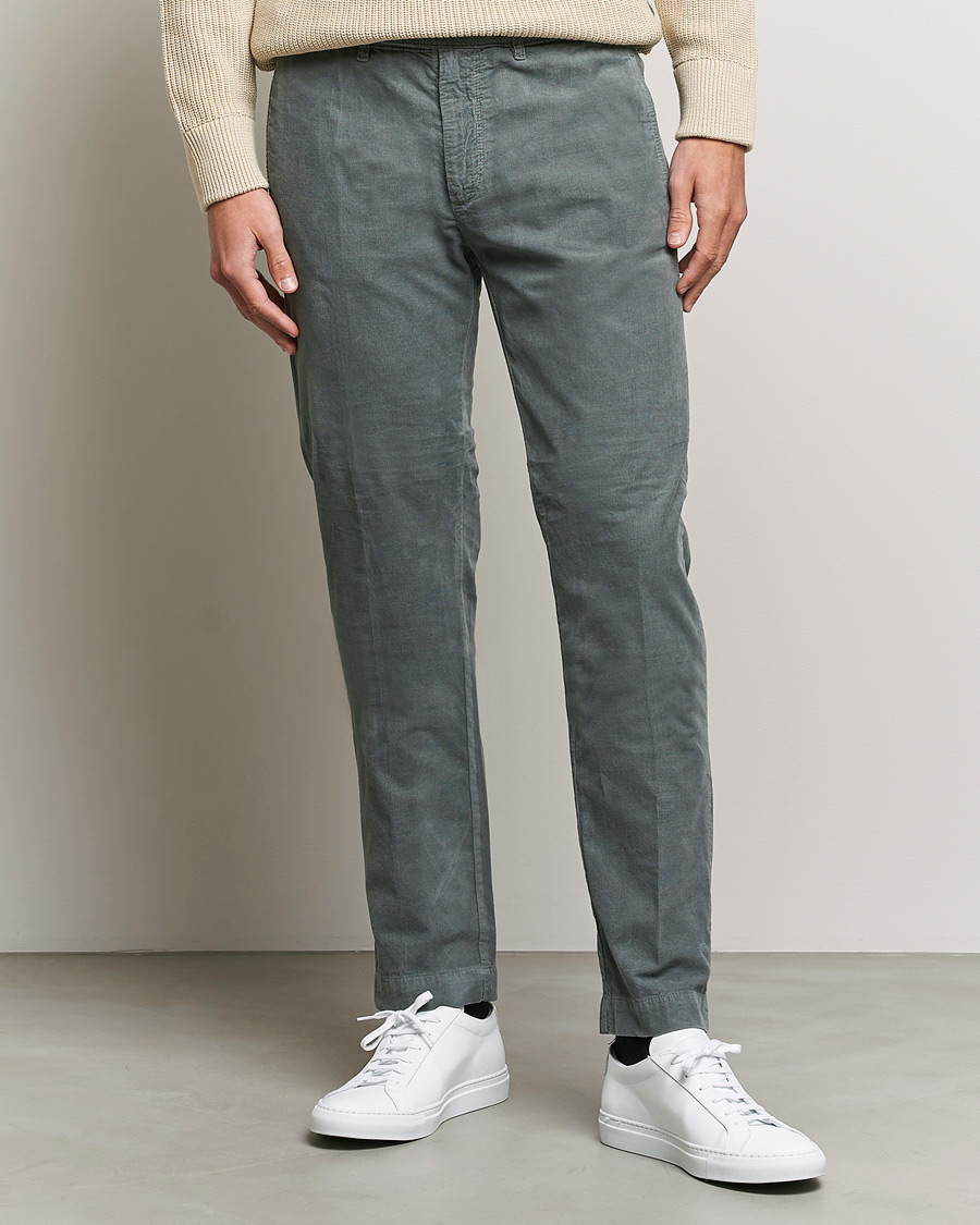 Herren | Hosen | Massimo Alba | Baby Corduroy Trousers Smoke