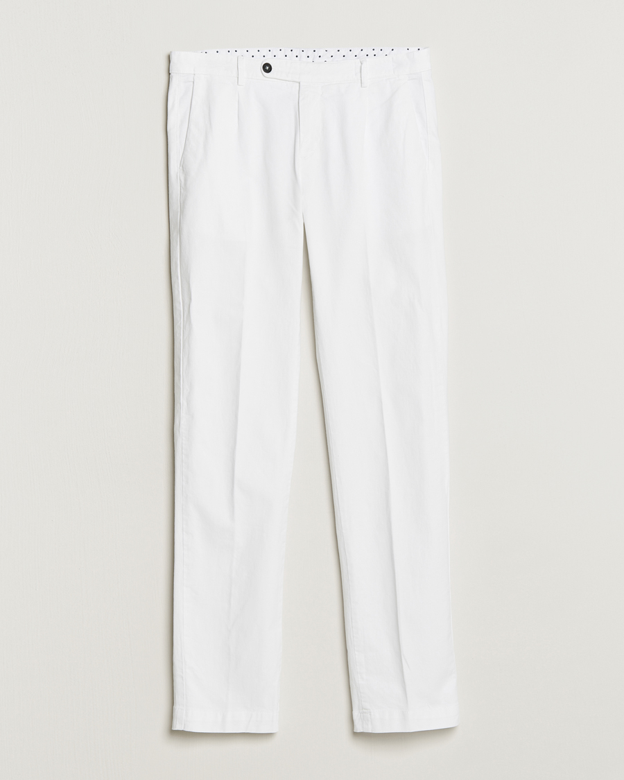 Herren | Hosen | Massimo Alba | Ionio Cotton/Cashmere Trousers White