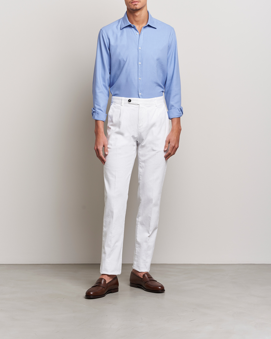 Herren | Hosen | Massimo Alba | Ionio Cotton/Cashmere Trousers White