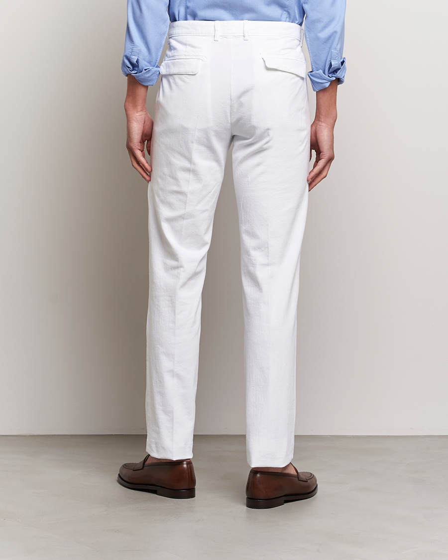 Herren | Hosen | Massimo Alba | Ionio Cotton/Cashmere Trousers White