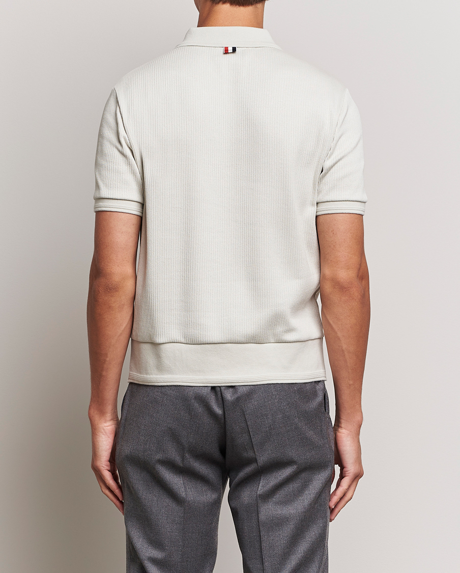 Herren | Poloshirts | Thom Browne | Short Sleeve Knitted Polo Natural White