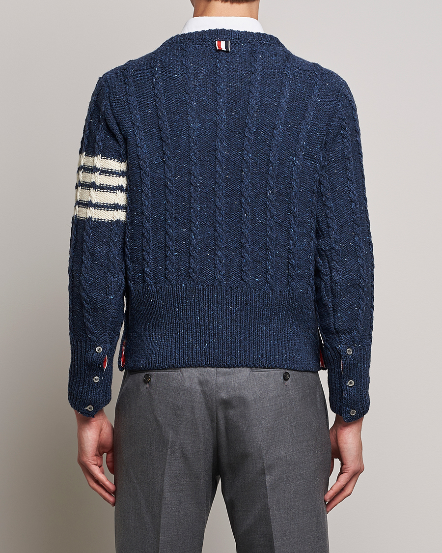 Herren | Pullover | Thom Browne | Donegal Cable Sweater Blue