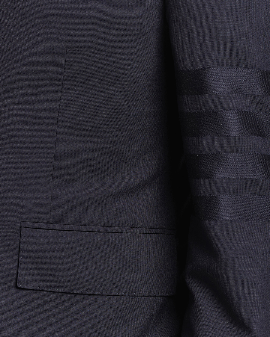 Herren | Sakkos | Thom Browne | Tonal 4 Bar Wool Blazer Navy