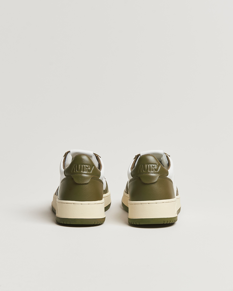 Herren | Autry Medalist Low Bicolor Leather Sneaker Military Olive | Autry | Medalist Low Bicolor Leather Sneaker Military Olive