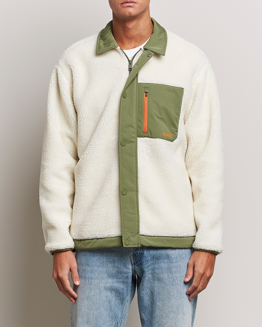 Herren | 40% sale | Levi's | Buchanan Sherpa Jacket White/Green