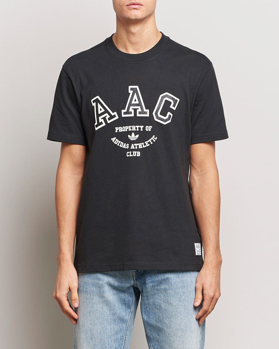 Herren | T-Shirts | adidas Originals | Hack Logo Crew Neck T-Shirt Black