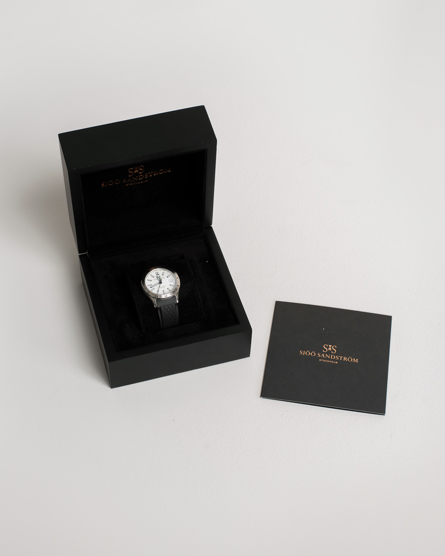 Herren | Sjöö Sandström Pre-Owned Royal Steel Worldtimer 36mm SS-1836-WT | Sjöö Sandström Pre-Owned | Royal Steel Worldtimer 36mm SS-1836-WT