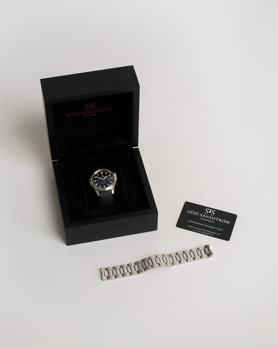 Herren | Sjöö Sandström Pre-Owned Royal Steel Worldtimer 41mm SS-1841-WT | Sjöö Sandström Pre-Owned | Royal Steel Worldtimer 41mm SS-1841-WT