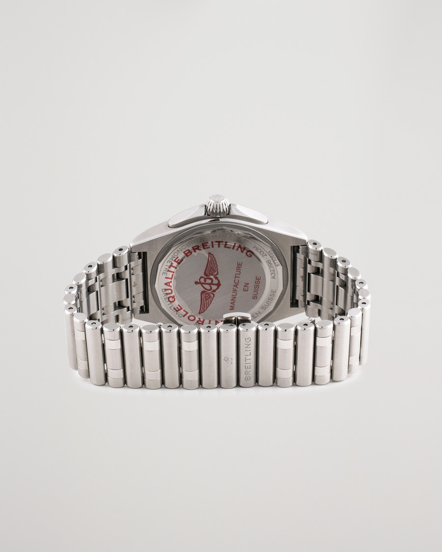 Herren | Breitling Pre-Owned Chronomat GMT 40 A32398 Steel White | Breitling Pre-Owned | Chronomat GMT 40 A32398 Steel White