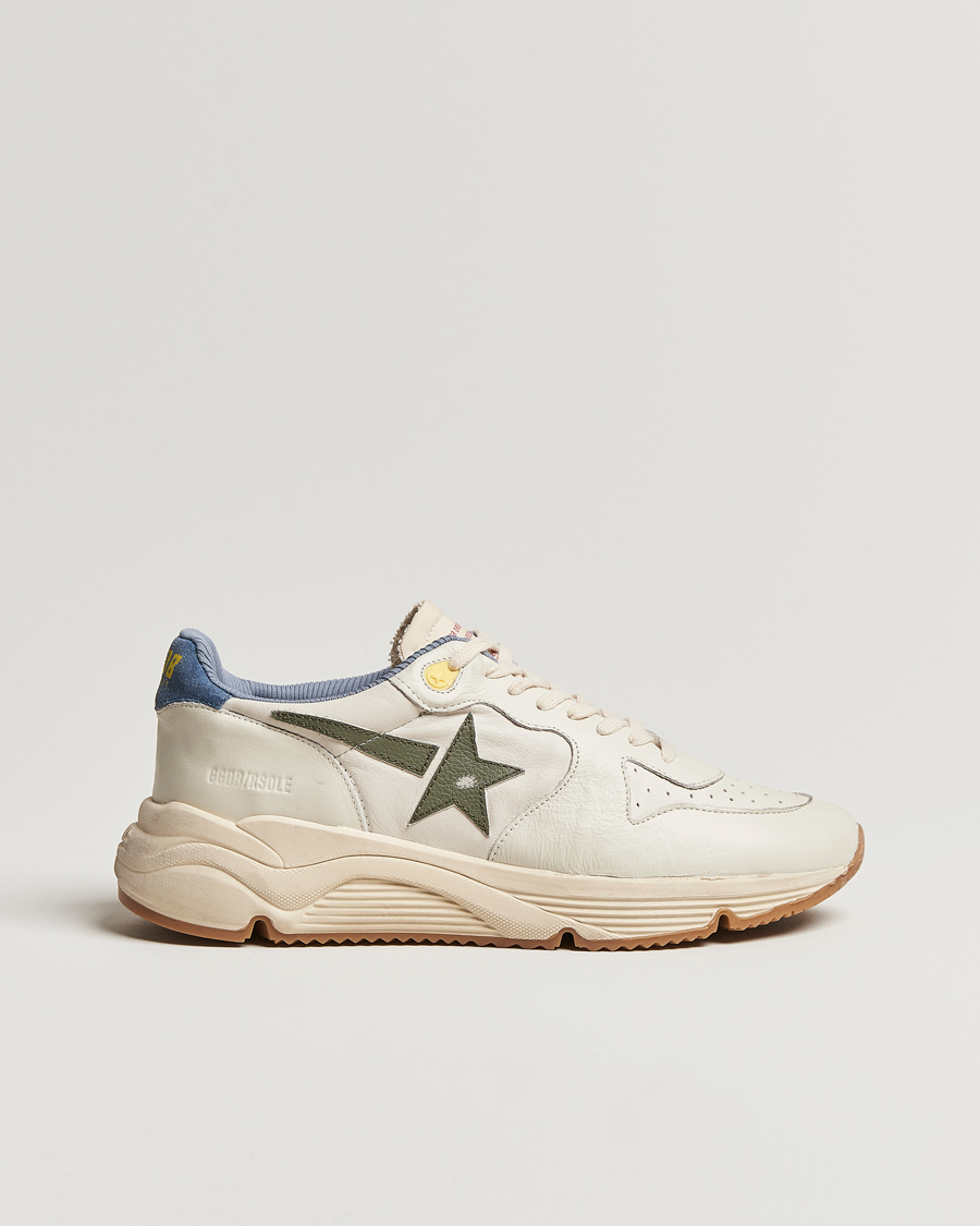 Herren | Golden Goose Deluxe Brand Running Dad Sneakers White/Green | Golden Goose | Deluxe Brand Running Dad Sneakers White/Green