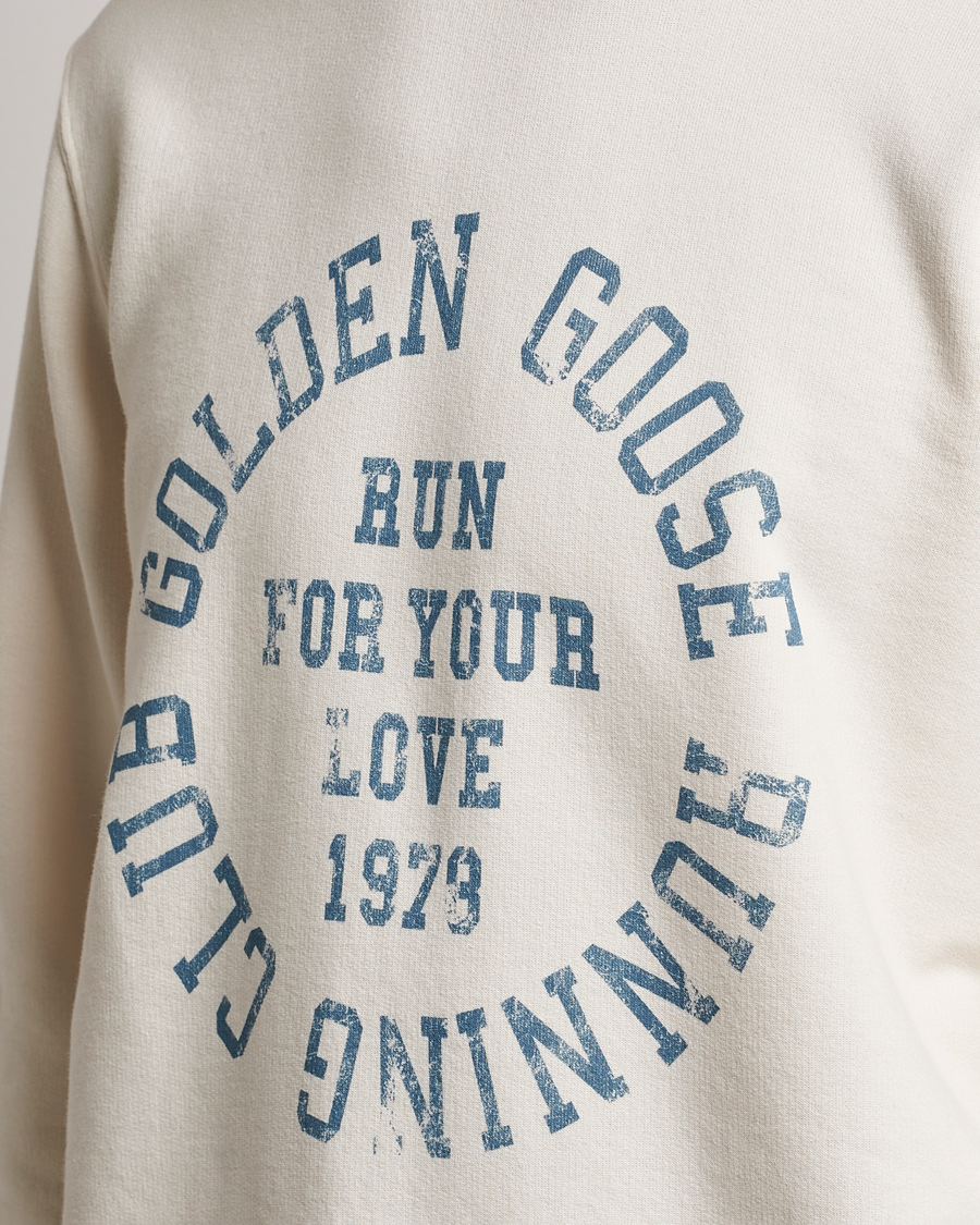 Herren | Pullover | Golden Goose | Deluxe Brand Running Club Sweatshirt Heritage White