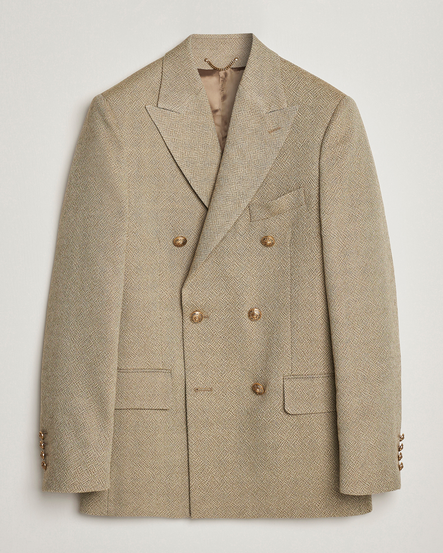 Herren | Sakkos | Golden Goose | Deluxe Brand Double Breasted Blazer Beige
