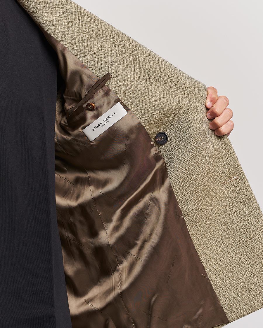 Herren | Sakkos | Golden Goose | Deluxe Brand Double Breasted Blazer Beige