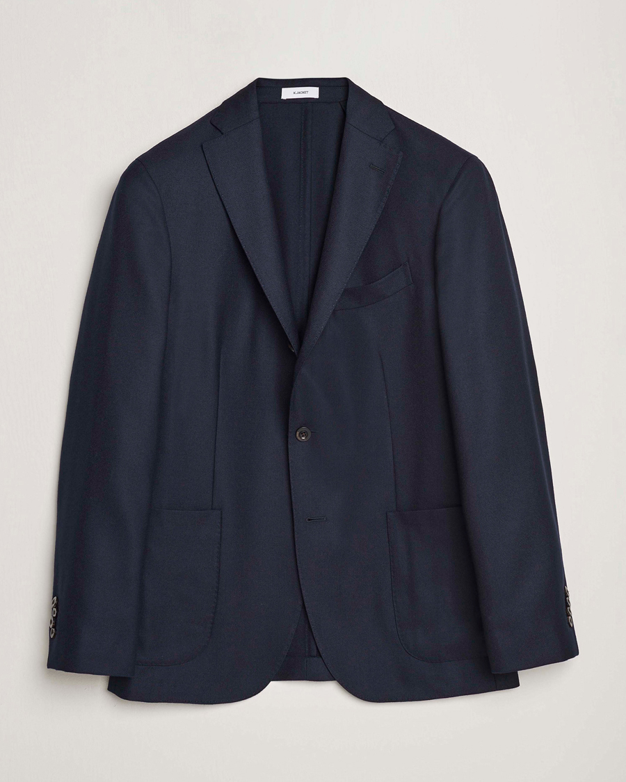 Herren | Sakkos | Boglioli | K Jacket Wool Hopsack Blazer Navy