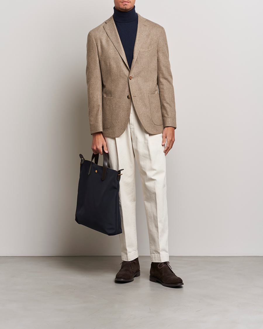 Herren | Sakkos | Boglioli | K Jacket Washed Flannel Blazer Beige