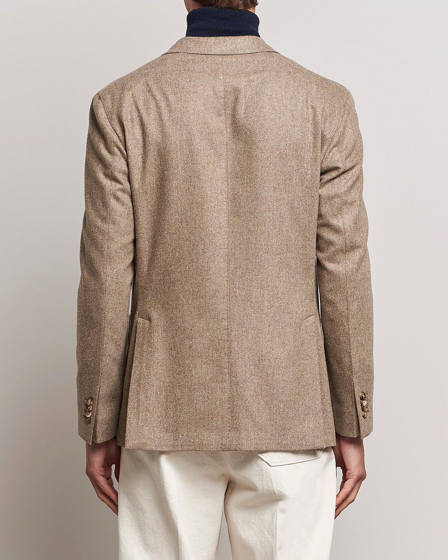 Herren | Sakkos | Boglioli | K Jacket Washed Flannel Blazer Beige