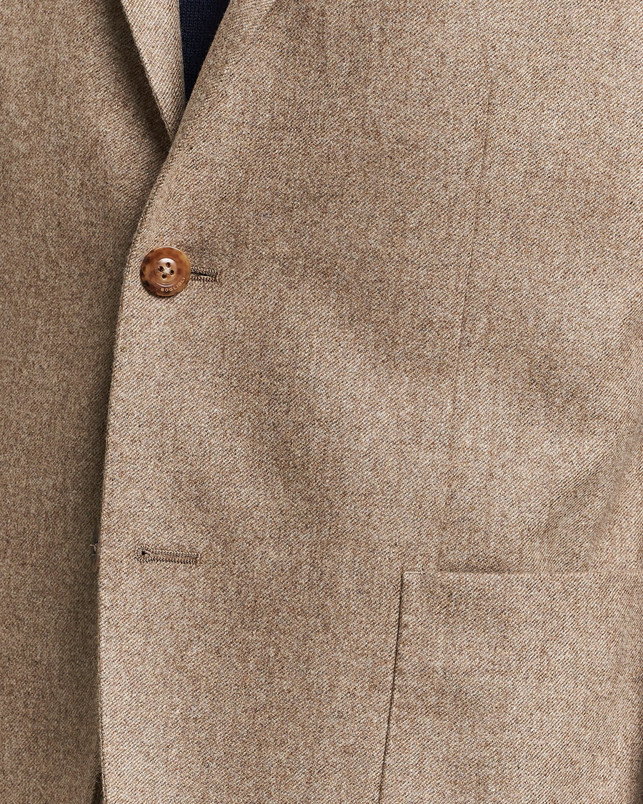 Herren | Sakkos | Boglioli | K Jacket Washed Flannel Blazer Beige