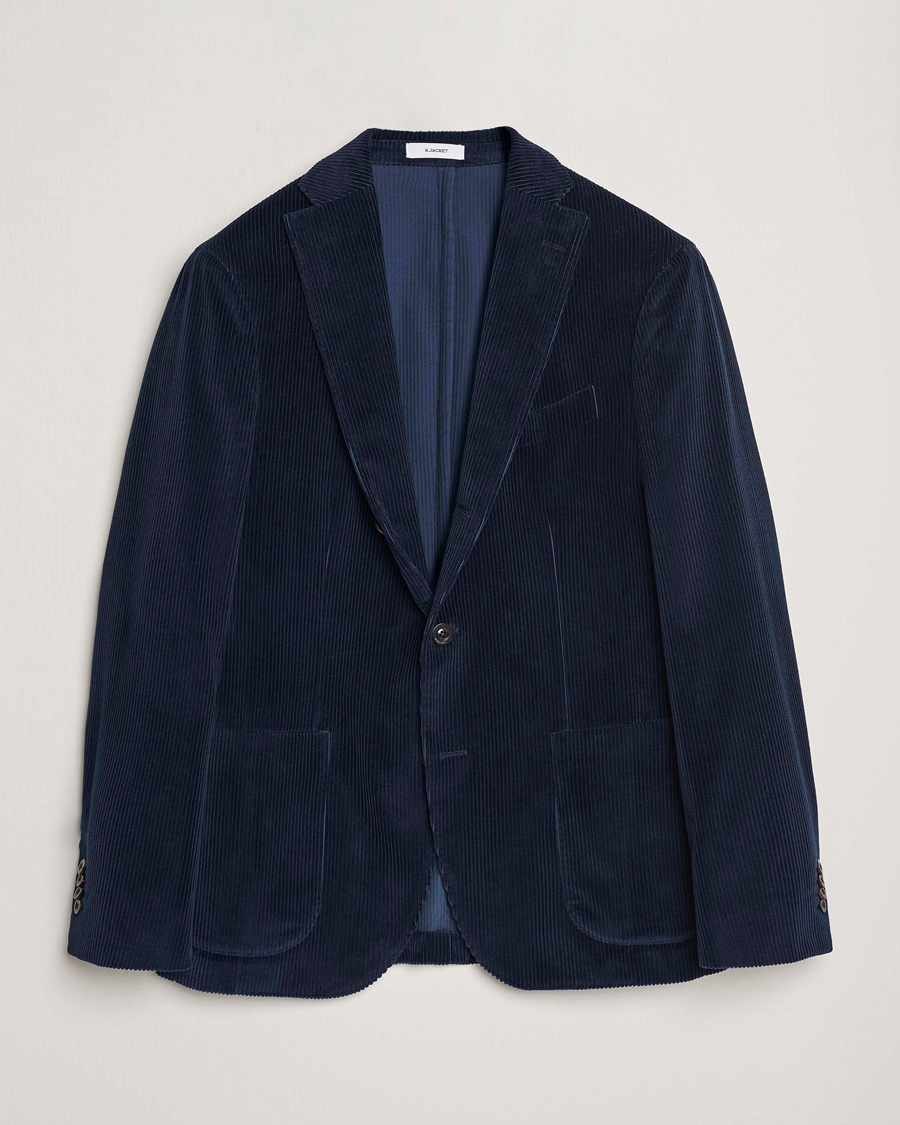 Herren | Sakkos | Boglioli | K Jacket Corduroy Blazer Navy